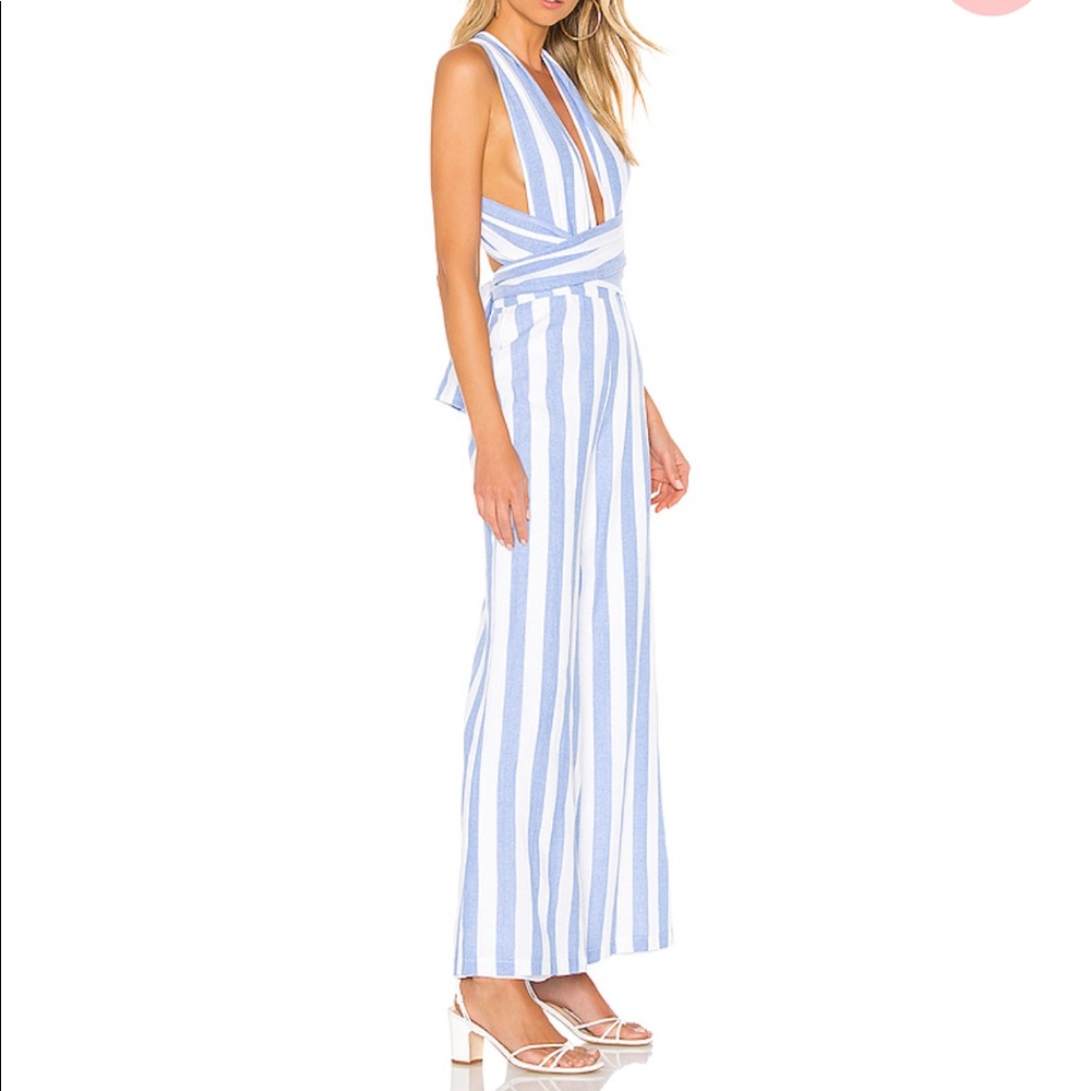 Superdown Striped jumpsuit